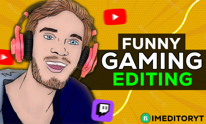 Bestseller - do funny gaming video editing for youtube and twitch vod