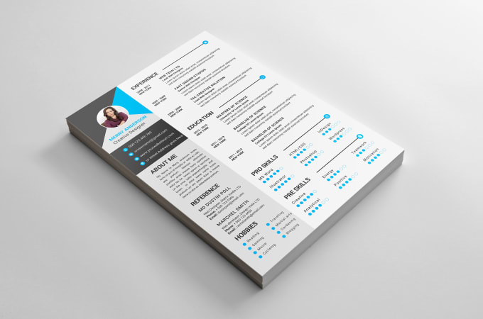 Gig Preview - Make professional cv resume design or resume template