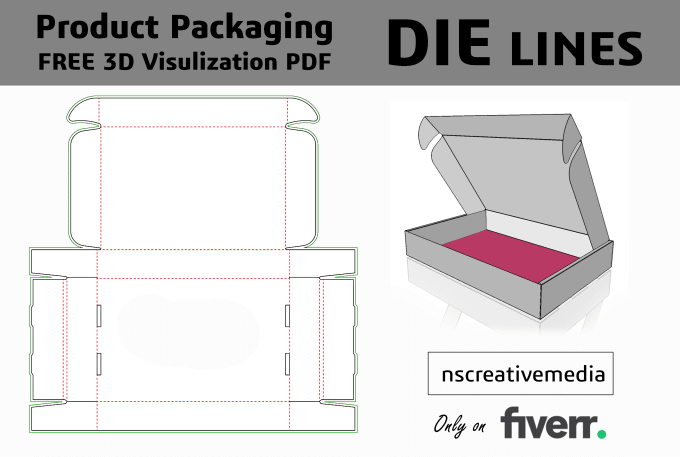 Gig Preview - Create die lines for custom box packaging