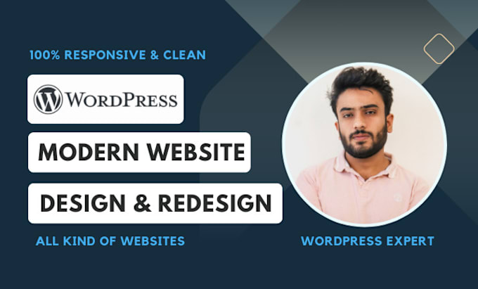 Gig Preview - Design clean, modern, and responsive wordpress website