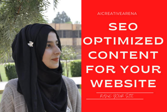 Gig Preview - Write seo optimized website content