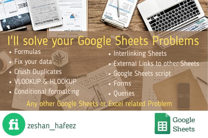 Gig Preview - Solve your google sheets problems