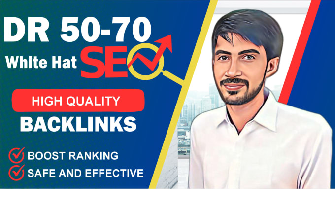 Gig Preview - Do DR 50 to 70 dofollow backlinks for monthly off page seo