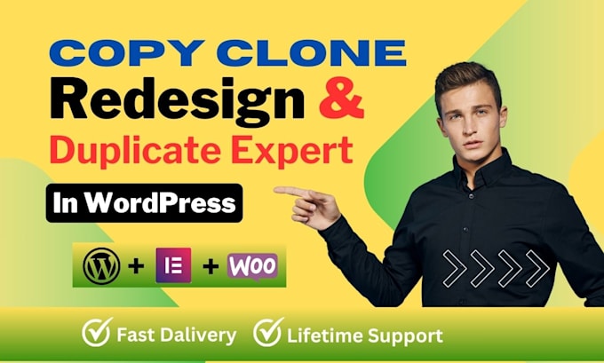 Bestseller - copy clone or duplicate wordpress website redesign by elementor