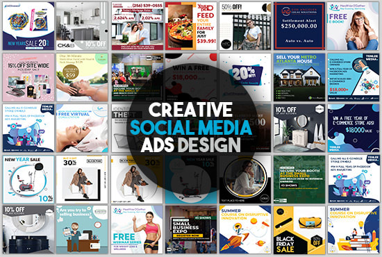 Gig Preview - Creative social media design, post, banner ads