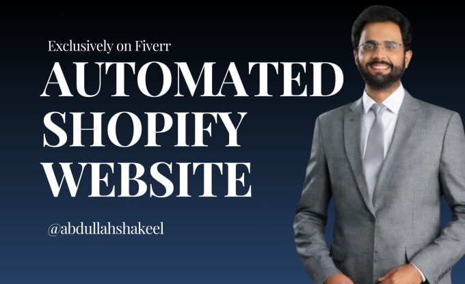 Gig Preview - Create shopify dropshipping store build automated ecommerce website design