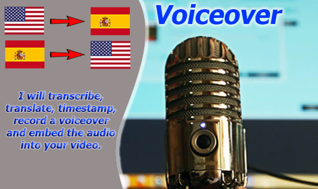 Gig Preview - Voiceover or translate in spanish or english