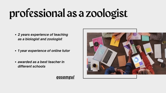 Gig Preview - Help you as online tutor in zoology, physiology, biology