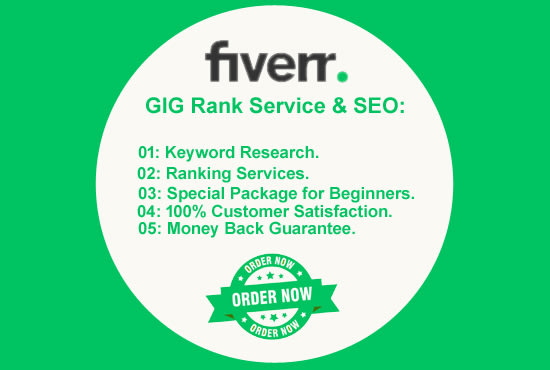 Gig Preview - Create gig optimized for fiverr gig rank