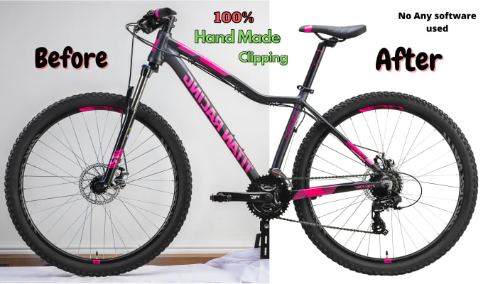 Gig Preview - Do bicycle image cutout and product image background removal