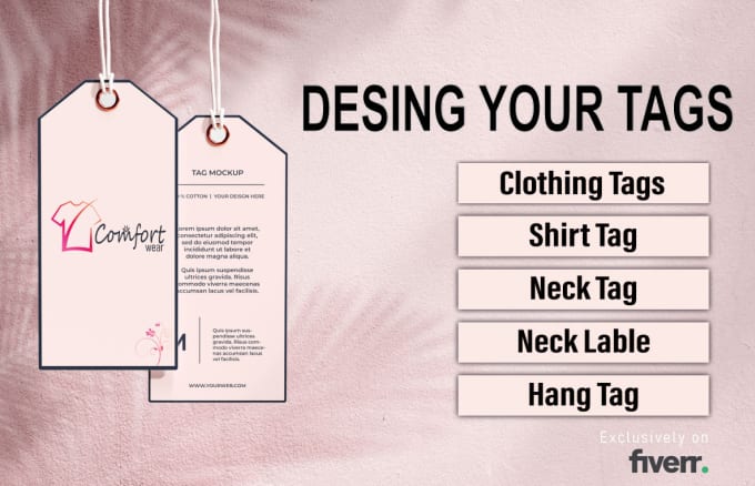 Design clothing labels and hang tags by Muhammadusama99
