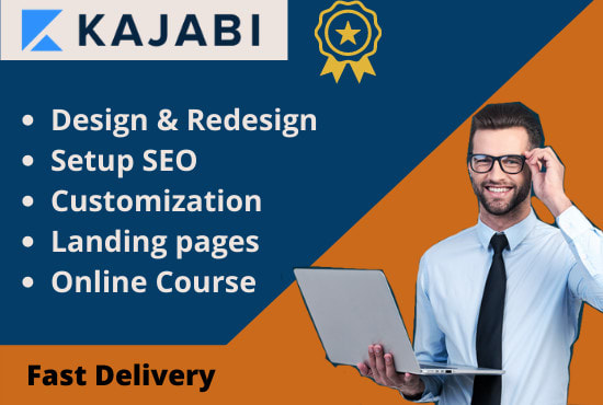 Gig Preview - Kajabi website, kajabi design, kajabi SEO, online course