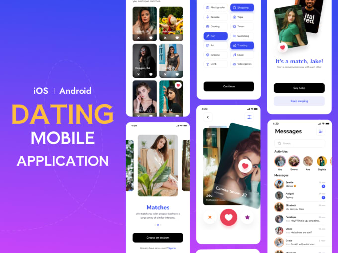 Gig Preview - Develop dating app social chat app dating website tinder app