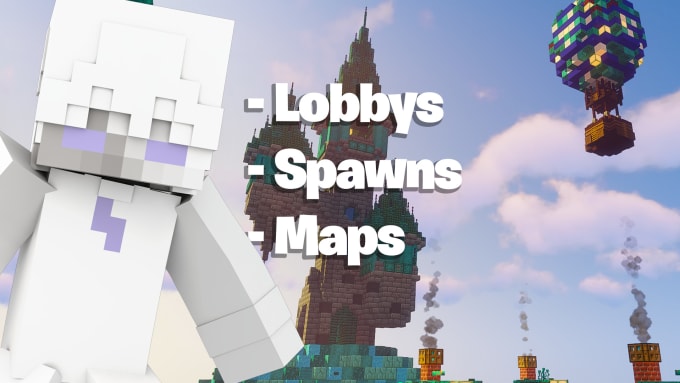 Gig Preview - Build professional minecraft lobby map spawn for your server