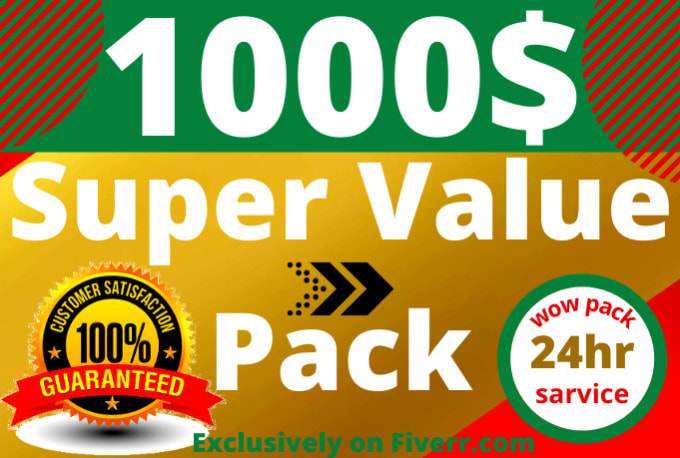 Gig Preview - Provide 1000 dollar worth of super value bundles