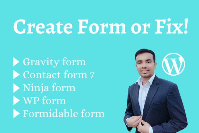 Gig Preview - Create or fix contact form 7, gravity form, ninja, wpform