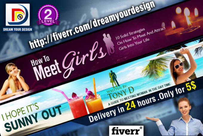 Bestseller - design a professional header for wordpress and blog