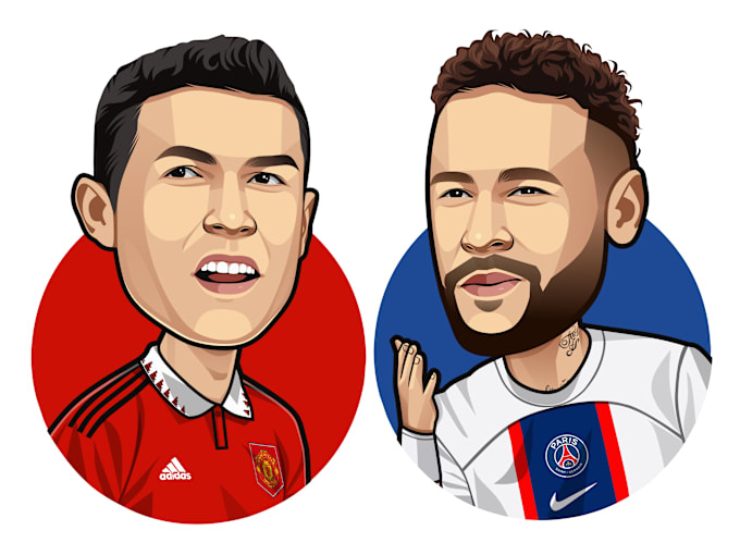 Gig Preview - Draw avatar cartoon caricature football or sport player