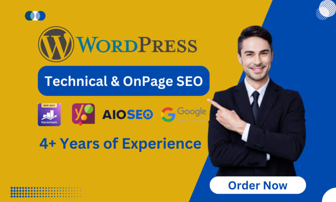 Gig Preview - Do advanced wordpress onpage SEO with rank math yoast plugin