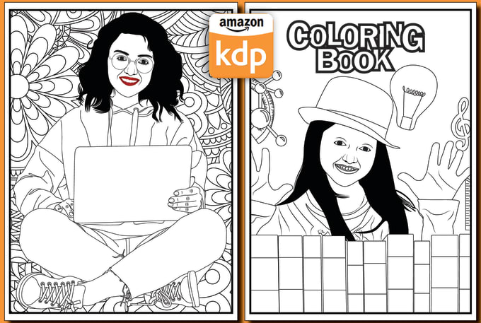 Gig Preview - Draw coloring book pages