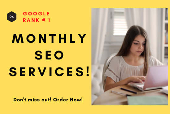 Gig Preview - Provide monthly SEO services, focusing on high quality white hat backlinks