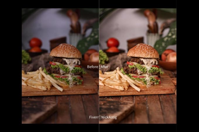 Gig Preview - Enhance photos of your food, professionally