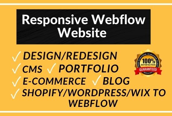 Bestseller - edit, design or redesign your website in webflow