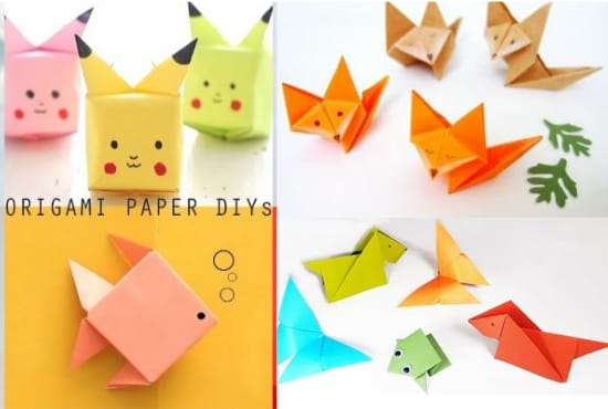 Gig Preview - Make  DIY origami papercraft videos immediately