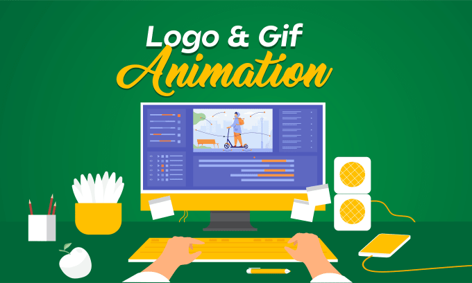 Gig Preview - Create animated gifs, text, logo animation