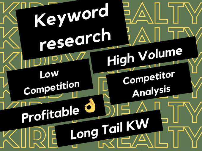 Gig Preview - Provide keyword research and SEO service