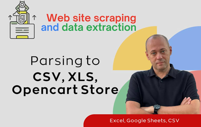 Gig Preview - Do web site scraping, data, ecommerce products scraping to CSV, xls, opencart