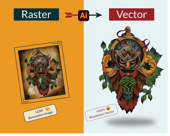 Gig Preview - Do vectorize, redraw, convert, recreate your raster logo