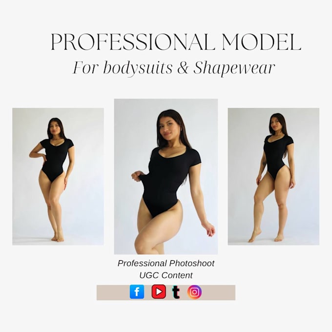 Gig Preview - The professional model for your bodysuits and shapewear