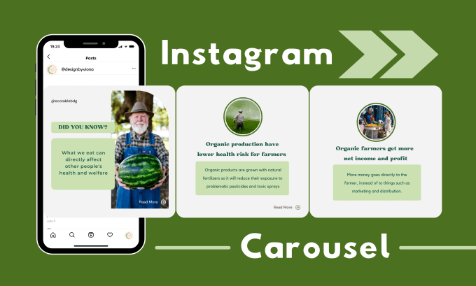 Gig Preview - Design attractive and engaging instagram carousel post