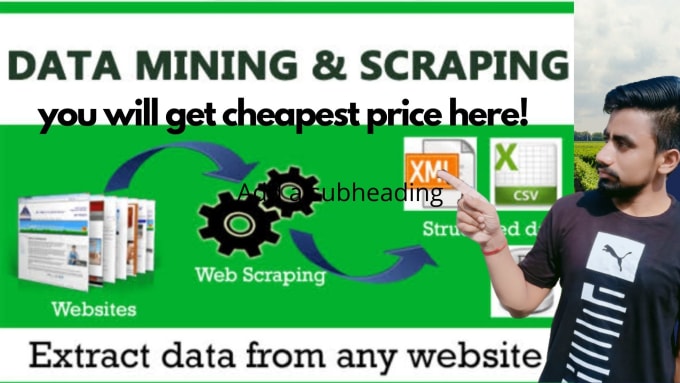 Bestseller - do web scraping and data scraping from any website