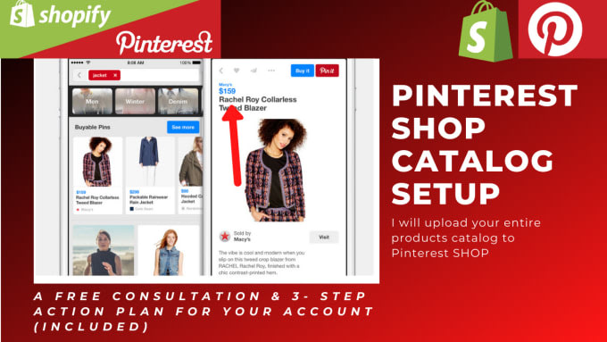 Gig Preview - Setup pinterest shop for shopify