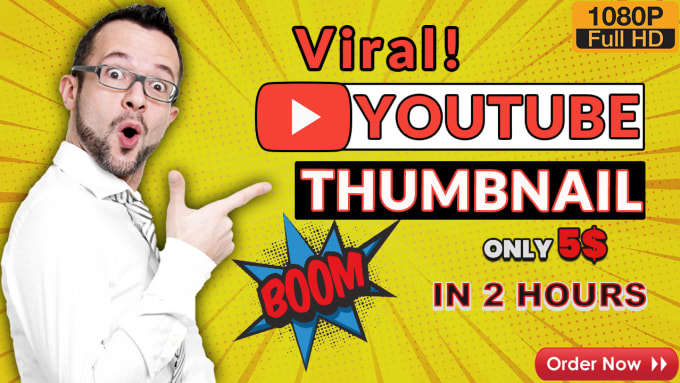 Gig Preview - Design attractive, custom, youtube video thumbnail