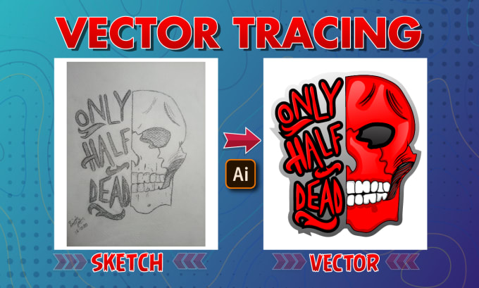 Gig Preview - Vector tracing or redraw from any logo, image, sketch, drawing in 3 hours