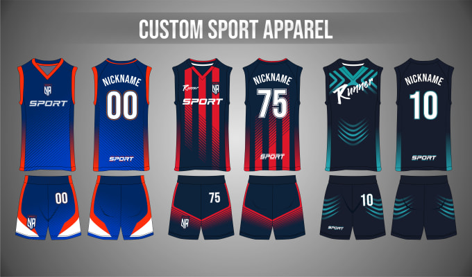 Gig Preview - Design custom sport apparel