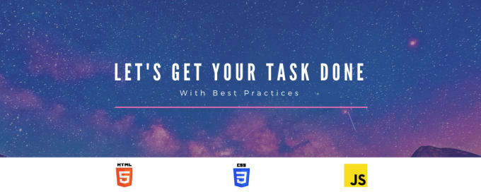 Gig Preview - Do any HTML and CSS tasks, javascript tasks for you