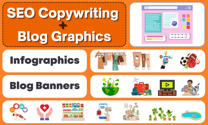 Gig Preview - Do copywriting with blog graphics