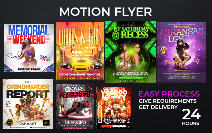 Bestseller - do motion flyer design to promote your event