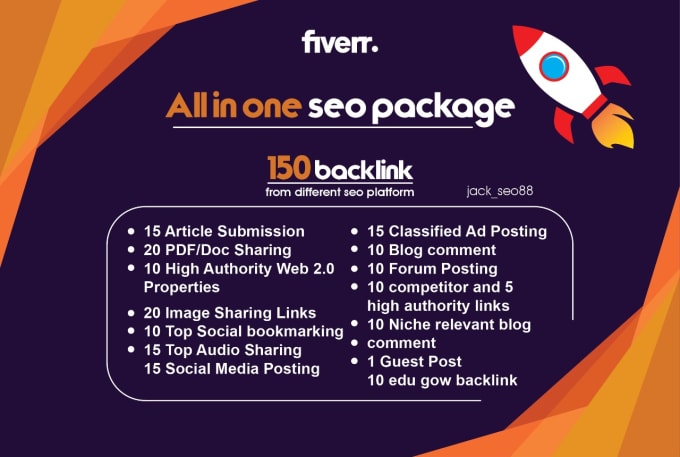 Bestseller - provide all in one manual SEO link building package