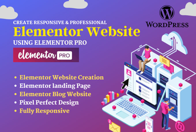 Gig Preview - Design or redesign wordpress elementor website using elementor pro