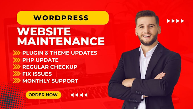 Gig Preview - Be your website manager and provide wordpress website maintenance update support