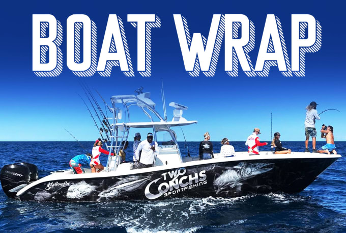 Gig Preview - Design professionally any boats wrap design