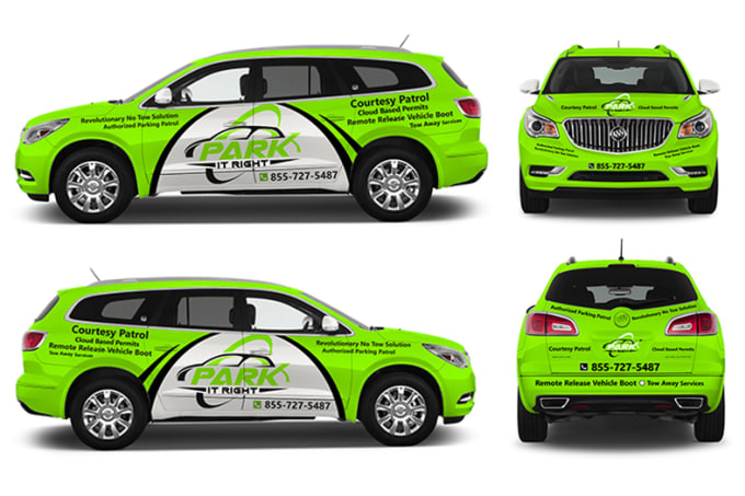 Gig Preview - Create a car wrap, van wrap, any vehicle wrap for your business