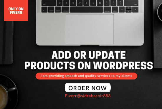 Gig Preview - Add or update 100 products on wordpress in 1 day