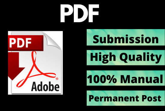 Gig Preview - Submit your pdf or doc to top 100 pdf submission sites