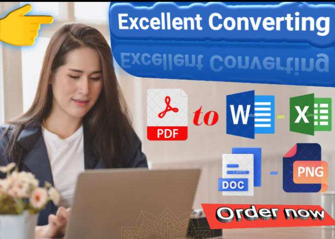 Gig Preview - Convert a world class PDF to word, excel, power point etc